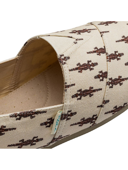 Fabric Men's Espadrilles in Beige Color