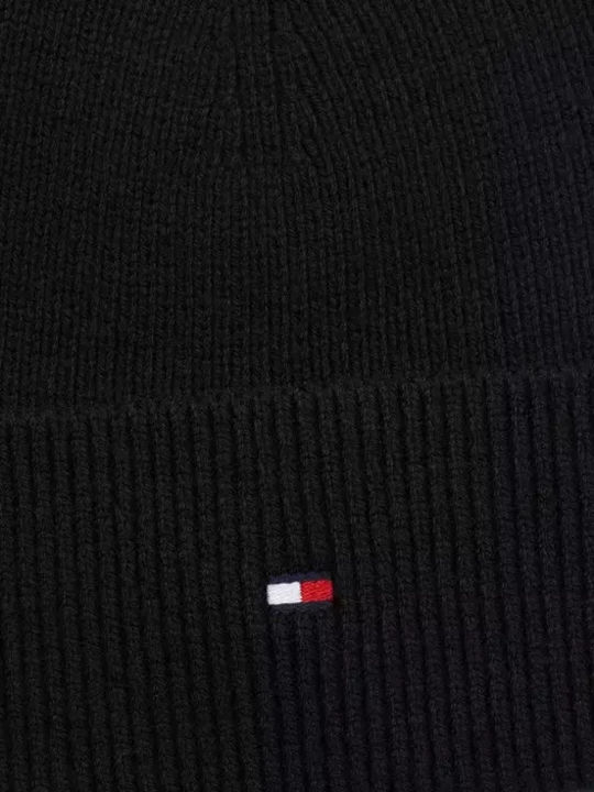 Essential Flag Beanie Beanie Knitted in Black color