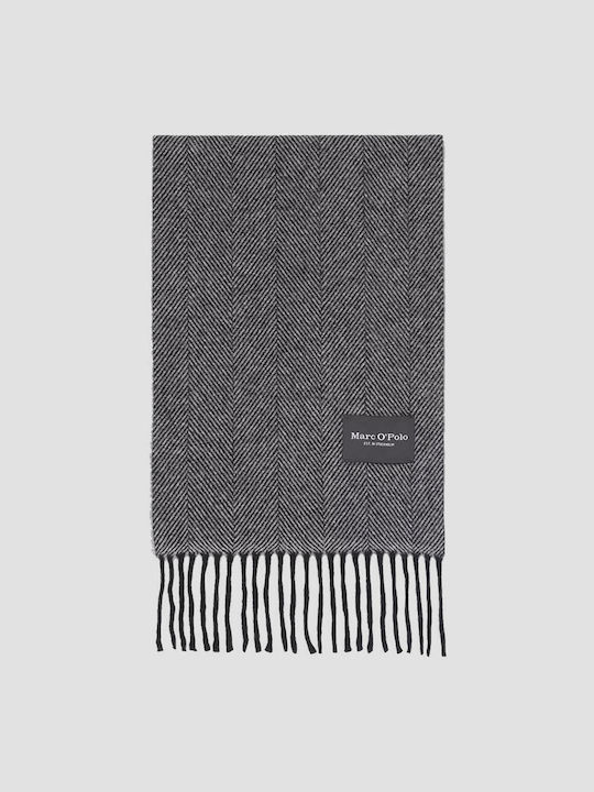 Marc O'Polo Men's Wool Scarf Gray