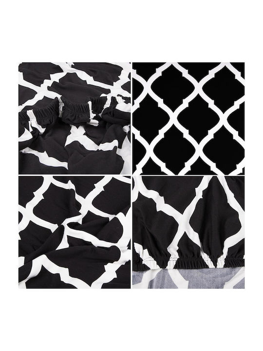 Husă Elastică Scaun Negru 45x60cm 1buc