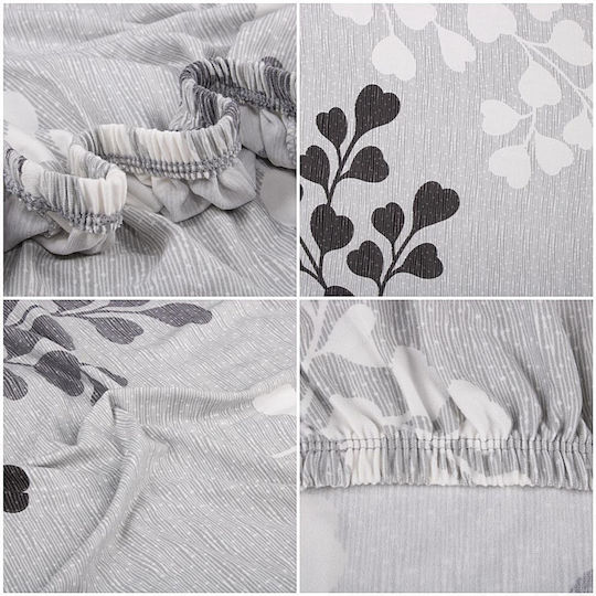 Husă Elastică Scaun Gri 45x60cm 1buc