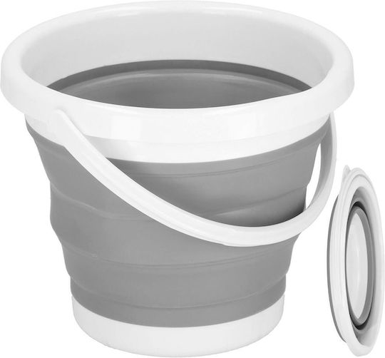 Pliabil Găleată Din plastic Capacitate 5lt Alb