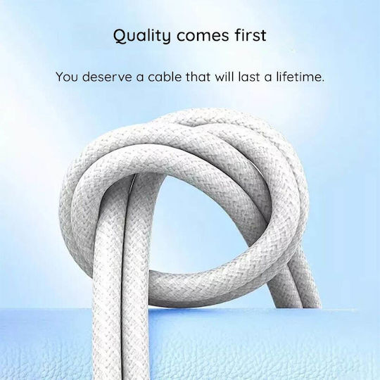 Lito USB 2.0 Cable USB-C male - USB-C 60W Λευκό 2m