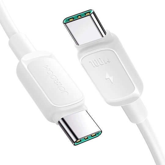 Joyroom S-CC100A14 USB 2.0 Cable USB-C Male - USB-C 100W PD White 1.2m