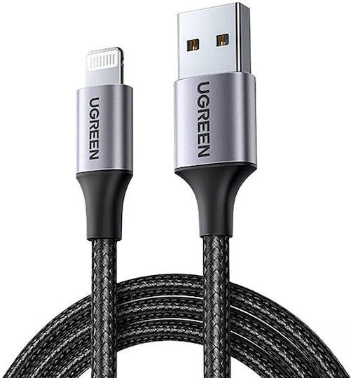 Ugreen US199 Braided USB-A to Lightning Cable Black 2m (60158)