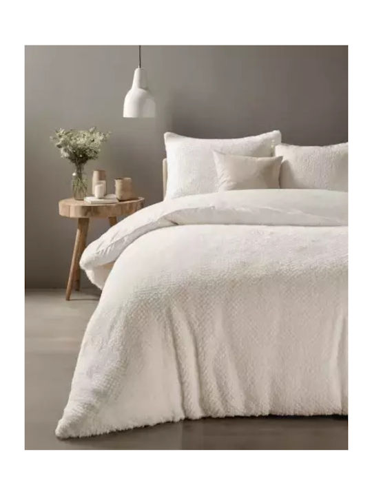 Sleeptime Husă de Pilotă Super Dublă 240x220 Teddy Fur Ecru