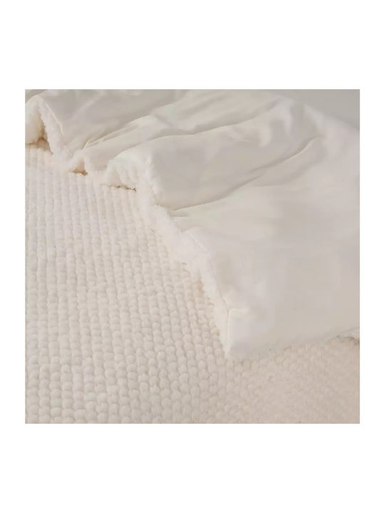 Sleeptime Husă de Pilotă Super Dublă 240x220 Teddy Fur Ecru