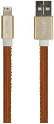 Holdit Braided USB-A to Lightning Cable Brown 1.0m (612662)