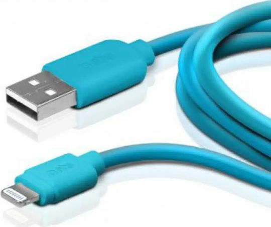 SBS USB-A to Lightning Cable Μπλε 1m