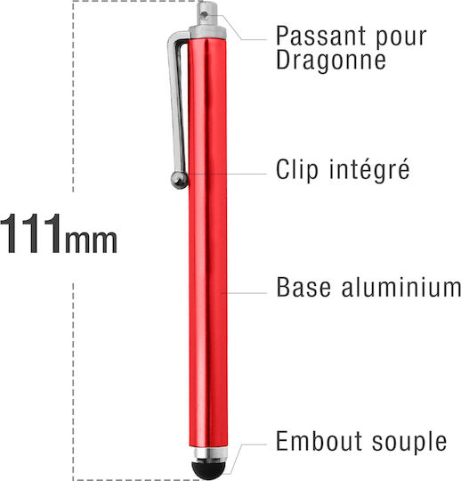Avizar Digital Touch Stylus in Red color