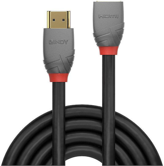 Lindy HDMI 2.0 Premium High Speed 4K 60Hz HDR Cable HDMI Male - HDMI Female 2m Black