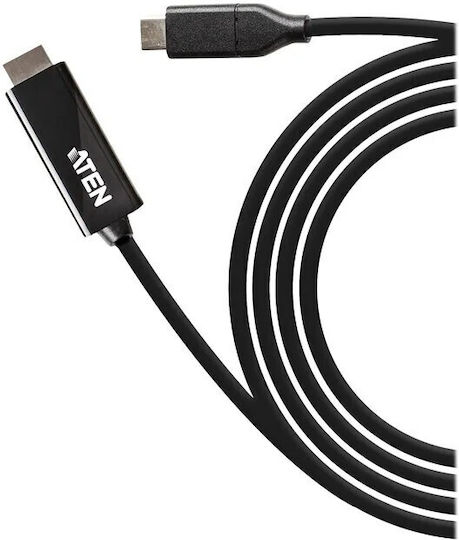 Aten Cablu HDMI de sex masculin - USB-C 2.7m Negru
