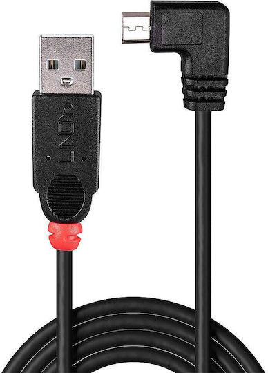 Lindy Regulär USB 2.0 auf Micro-USB-Kabel Schwarz 0.5m (31975) 1Stück