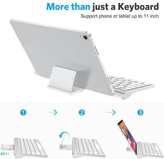 Omoton KB088 Fără fir Bluetooth Doar tastatura pentru Tabletă Engleză US Rose Gold