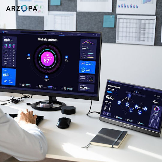 Arzopa Z1RC HDR Φορητό Monitor 16" QHD 2560x1600