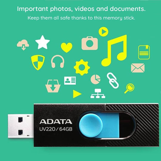 Adata UV220 32GB USB 2.0 Stick Black