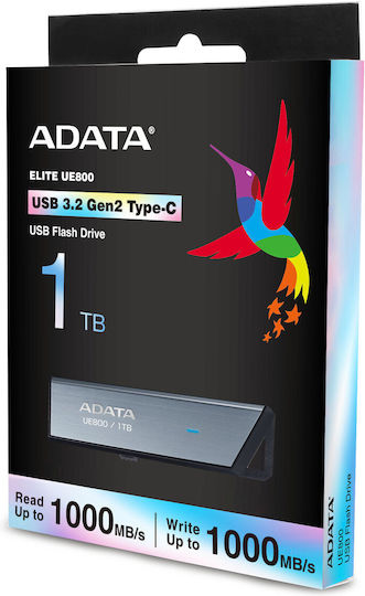 Adata Elite Ue800 1.0TB USB 3.2 Stick με σύνδεση USB-C Γκρι
