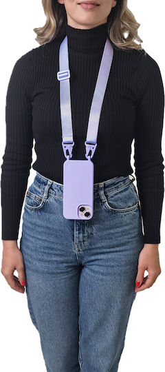 Silicone Case Strap Carryhang Sonique Xiaomi Poco F6 5G Lilac