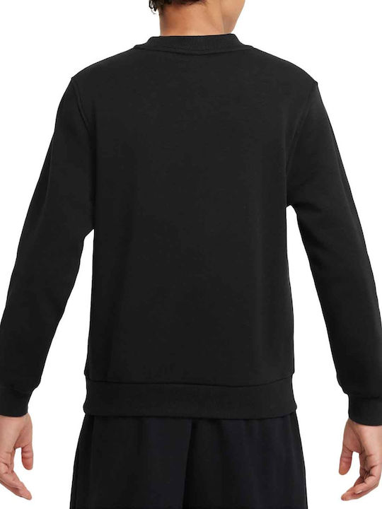 Nike Fleece Kids Sweatshirt Black Sportswear Club