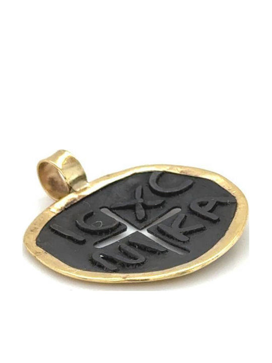Drandakis Charm Talisman Constantin Din Aur Galben 9 Carate