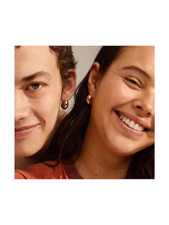 Pilgrim Earrings Hoops Gold Plated