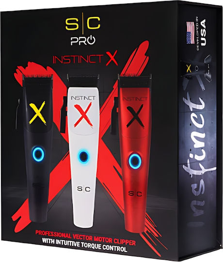 StyleCraft Instict Χ Clipper Επαγγελματική Επαναφορτιζόμενη Κουρευτική Μηχανή SC608M
