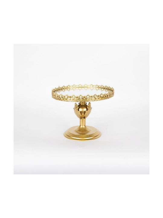 Kuchenständer Metallisch Gold 25.5x25.5x20.5cm
