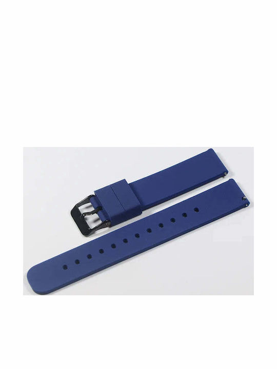 Gummi-Armband Blau 22mm