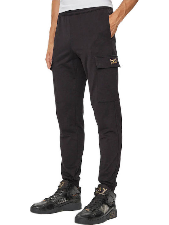 Cargo Παντελόνι Φόρμας με Λάστιχο Black