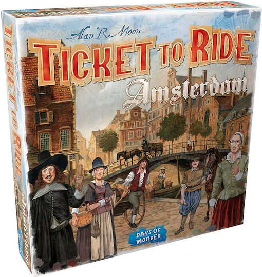 Настолна игра Ticket to Ride: Amsterdam за 2-4 играчи 8+ години (EN) Asmodee