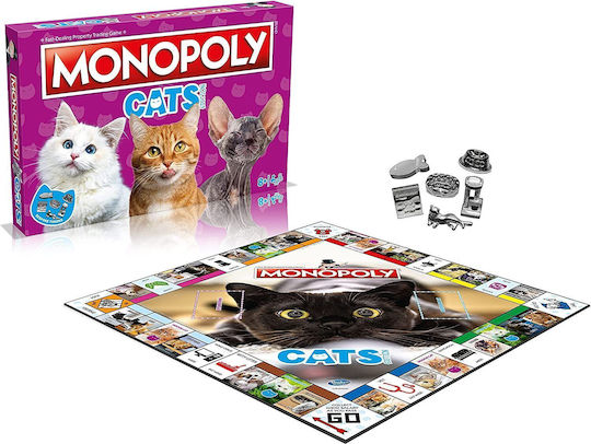 Επιτραπέζιο Παιχνίδι Monopoly Cats για 2-4 Παίκτες 8+ Ετών (EN) Winning Moves