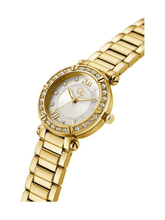 GC Watches Women's Watch with Gold Metal Bracelet