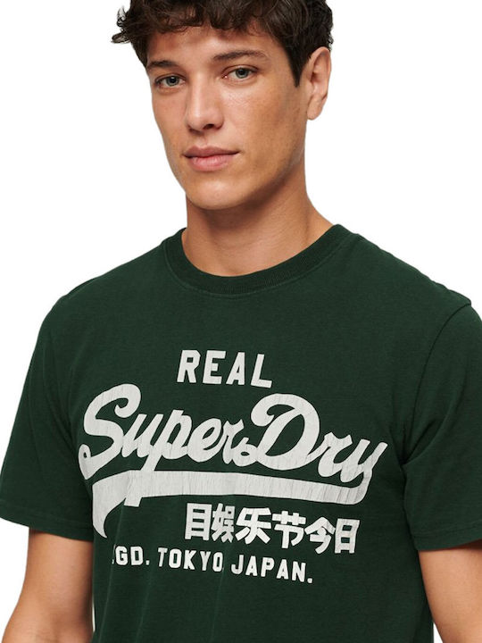 Superdry T-shirt Enamel Green