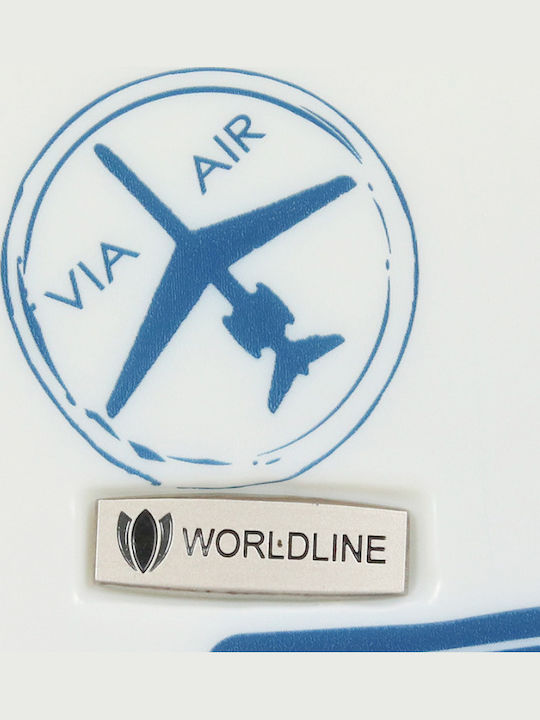 WORLDLINE Παιδική Βαλίτσα Ταξιδίου Καμπίνας Σκληρή Πολύχρωμη με 4 Ρόδες Ύψους 54εκ.