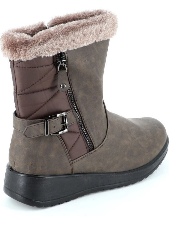 Stiefeletten Damen Braun