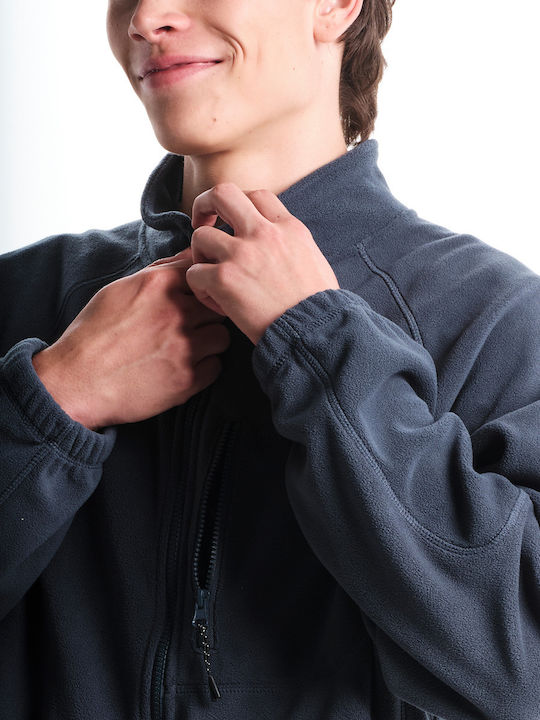 Ανδρική Ζακέτα Fleece Μπλε