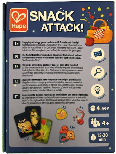 Настолна игра Snack Attack за 4+ играчи 4+ години (EN) Hape