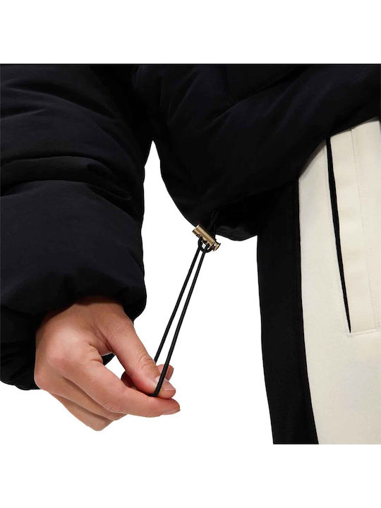 Sartoria Gaffer Crop Γυναικείο Puffer Μπουφάν για Χειμώνα Μαύρο