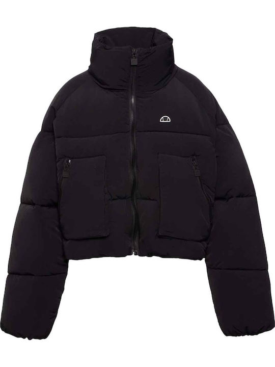 Sartoria Gaffer Crop Γυναικείο Puffer Μπουφάν για Χειμώνα Μαύρο