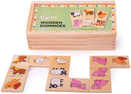 Joc de Societate Domino Farm pentru 2-4 Jucători 2+ Ani Big Jigs