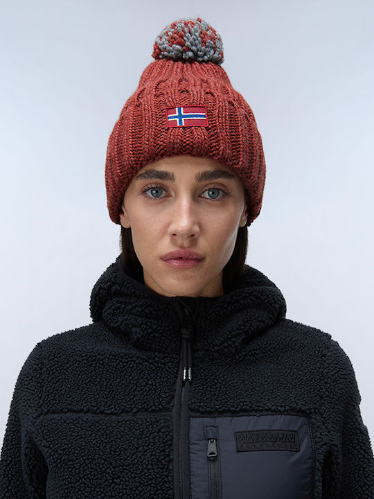 Semiury Beanie Γυναικείος Σκούφος Πλεκτός σε Λευκό χρώμα