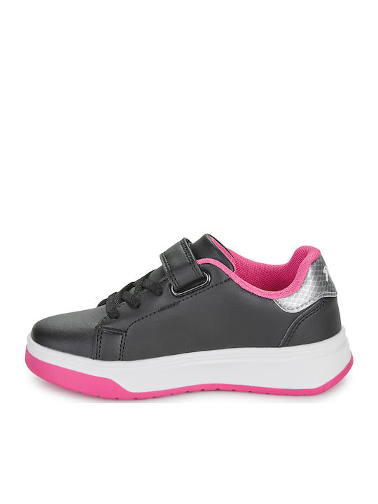 Παιδικά Sneakers Ανατομικά με Σκρατς Μαύρα