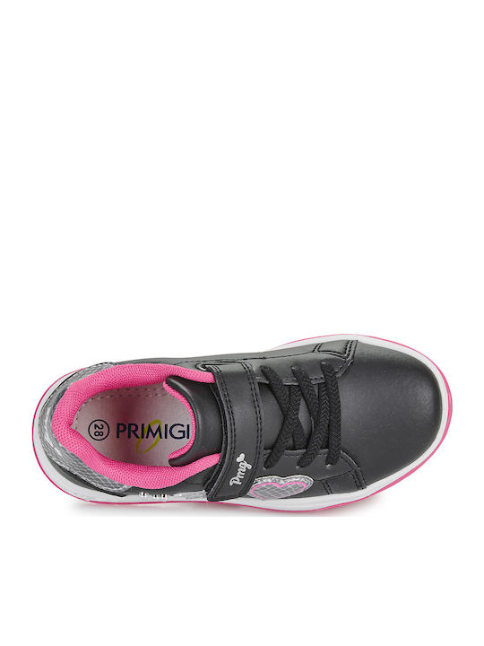 Παιδικά Sneakers Ανατομικά με Σκρατς Μαύρα