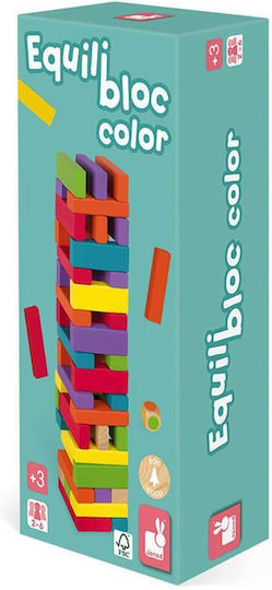 Board Game Wooden Coloured Equilibloc for 3-10 Players 3+ Years Old (EN) Janod