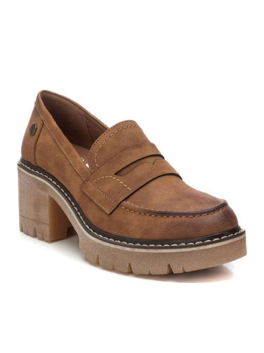 Women's Loafers in Tabac Brown Color