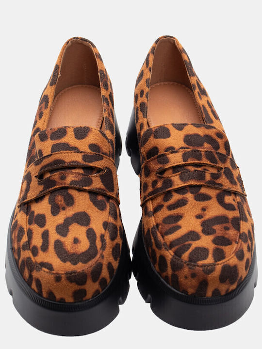 Γυναικεία Loafers σε Καφέ Χρώμα