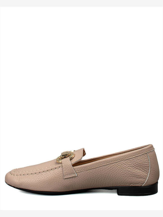 Sante Day2day Leather Women's Loafers in Beige Color