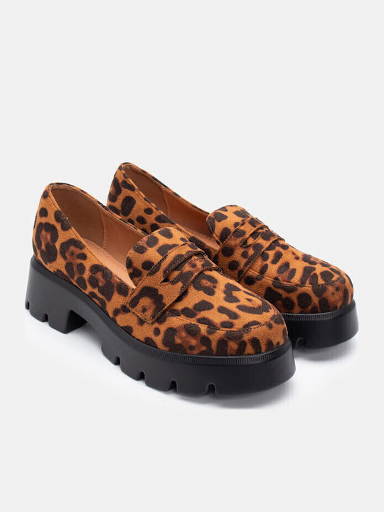 Γυναικεία Loafers σε Καφέ Χρώμα
