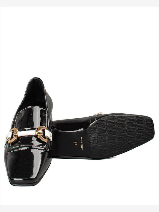 Δερμάτινα Γυναικεία Loafers σε Μαύρο Χρώμα