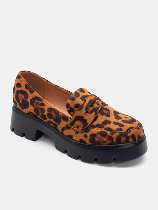 Γυναικεία Loafers σε Καφέ Χρώμα